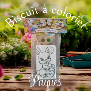 biscuit a colorier paques