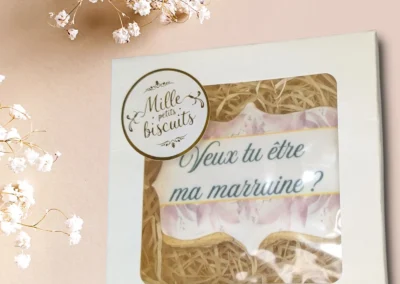 coffret biscuit demande marraine