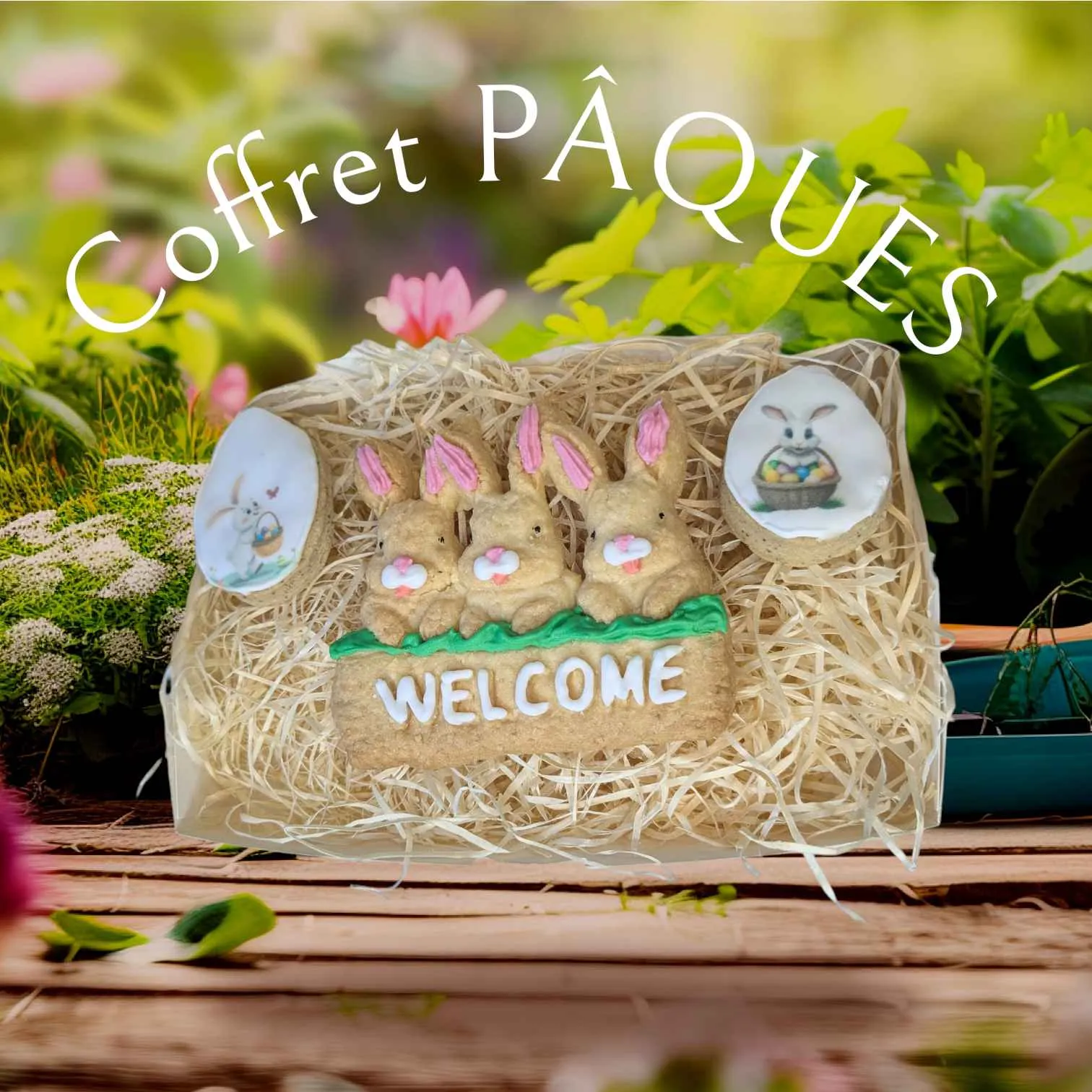 coffret biscuit paques biscuit lapin