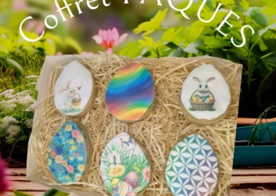 coffret paques biscuit décorés