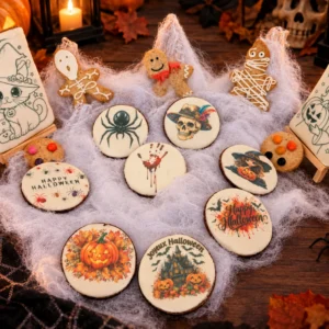 Biscuits Halloween décorés 🎃 – Vanille & Cacao