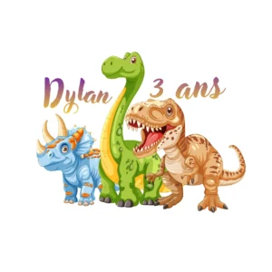 impression alimentaire gateau anniversaire dinosaure