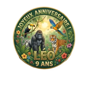 impression alimentaire gateau anniversaire jungle (2)