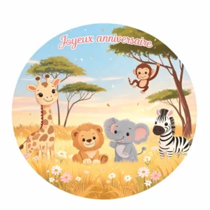 impression alimentaire gateau anniversaire savane (3)