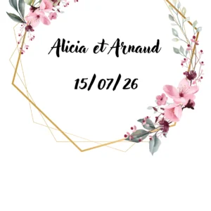 impression alimentaire gateau mariage